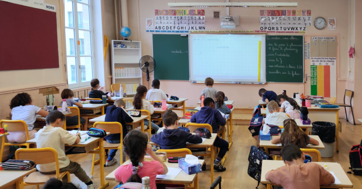 École Louis Pradel Lyon 6 - salle de classe